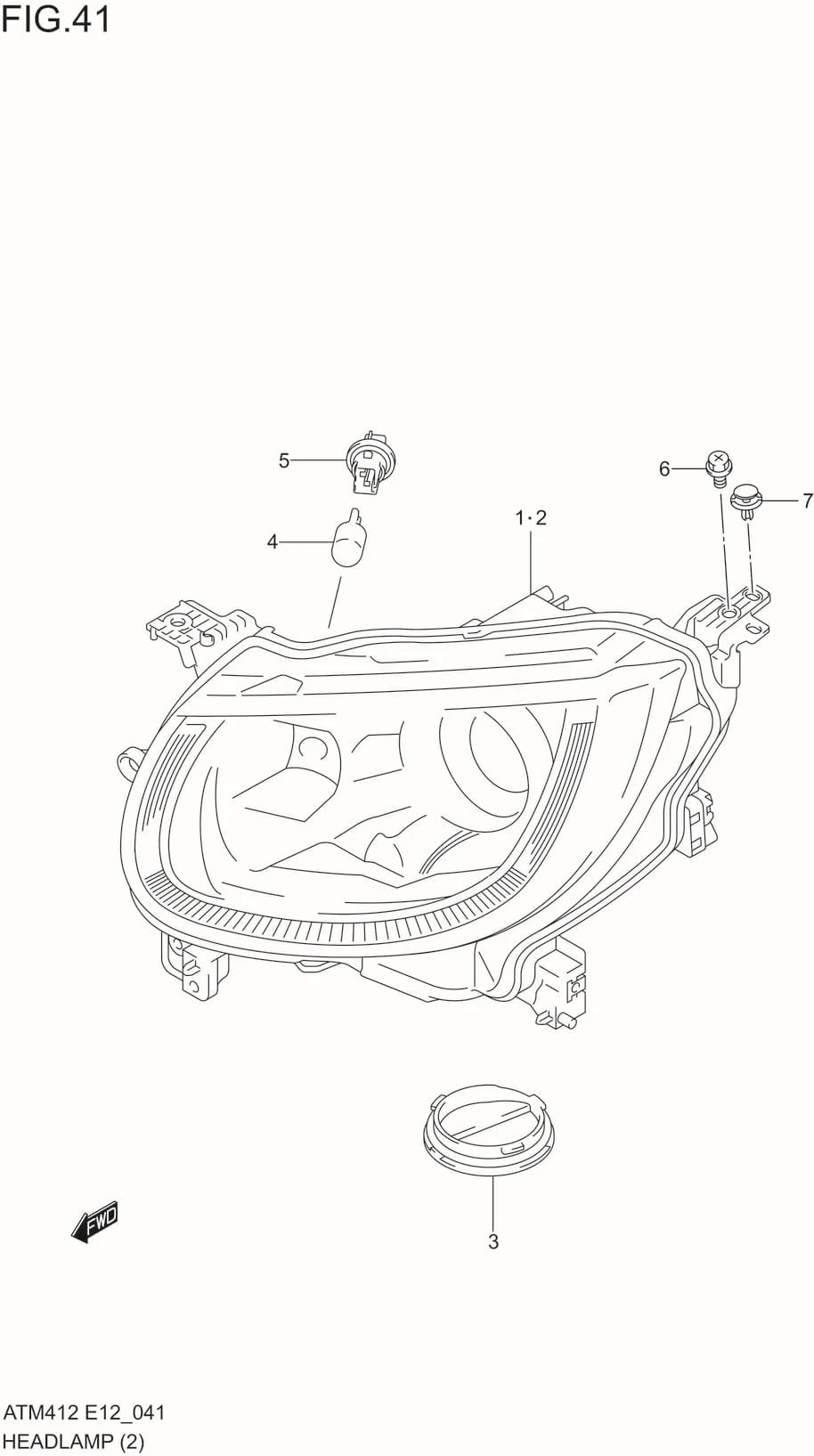 FIG.41 HEAD LAMP(W/LED)