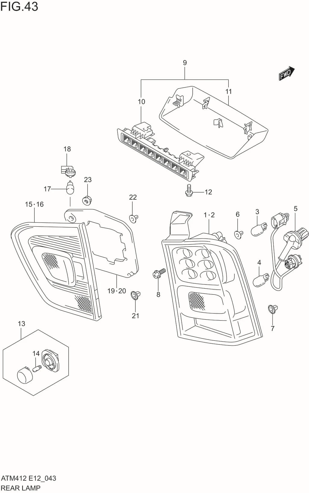 FIG.43 REAR LAMP