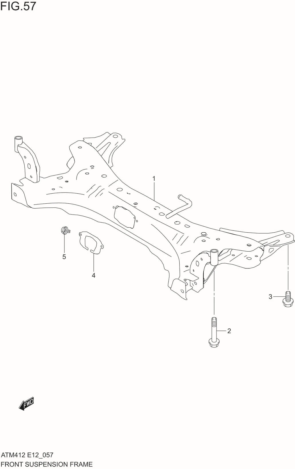 FIG.57 FRONT SUSPENSION FRAME