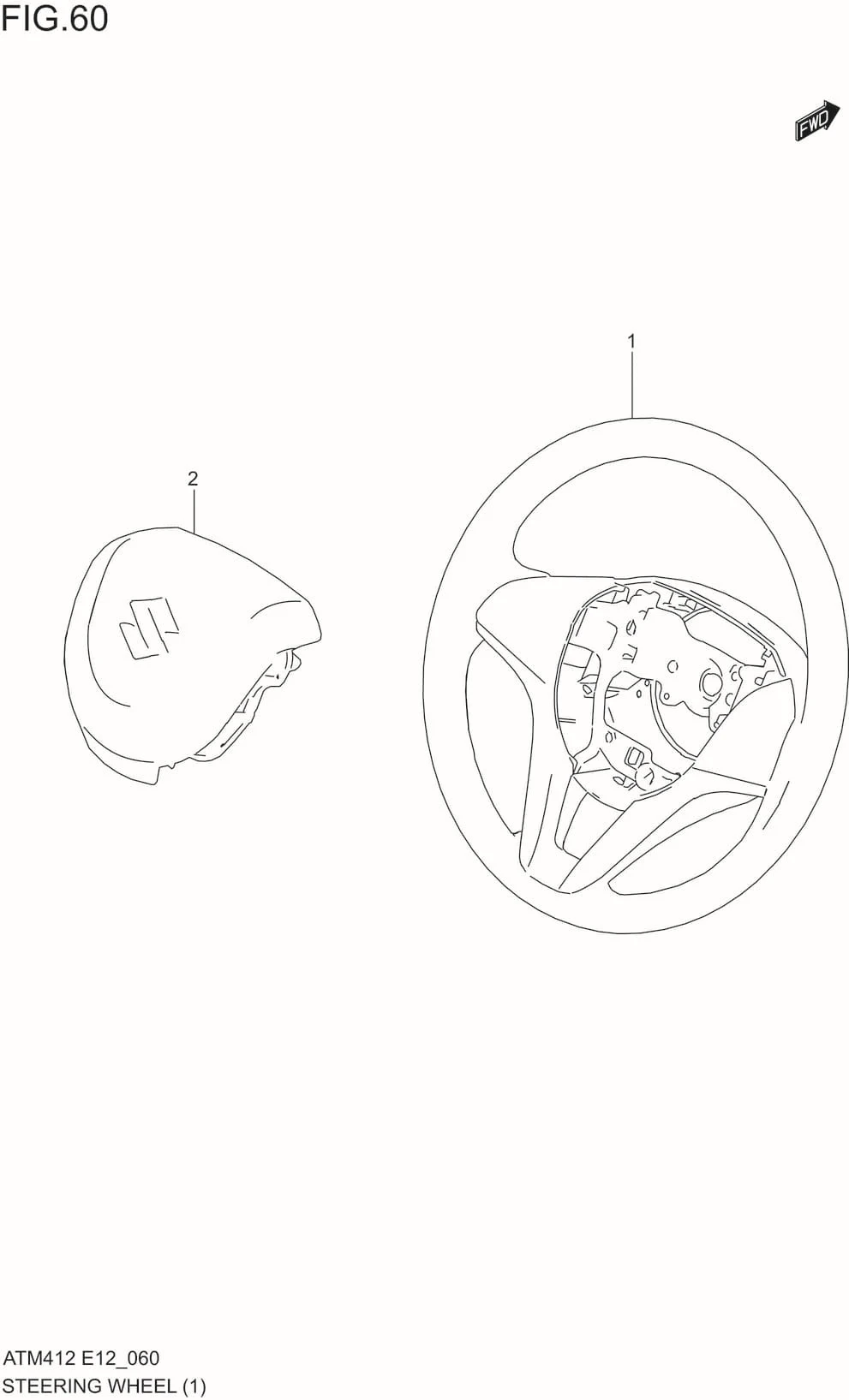 FIG.60 STEERING WHEEL(GL)