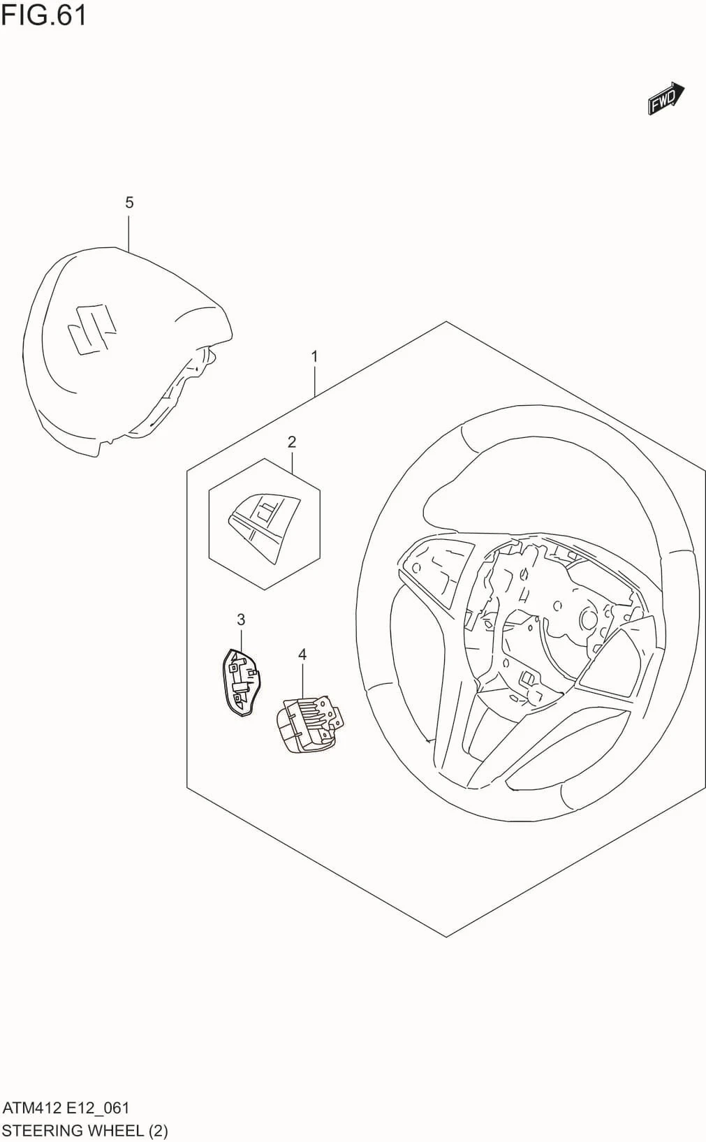 FIG.61 STEERING WHEEL(GLX)