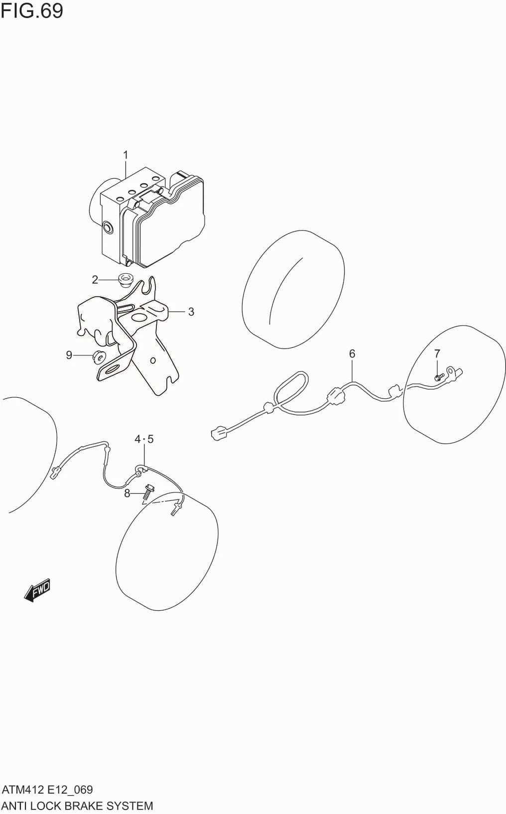 FIG.69 ANTI LOCK BRAKE SYSTEM
