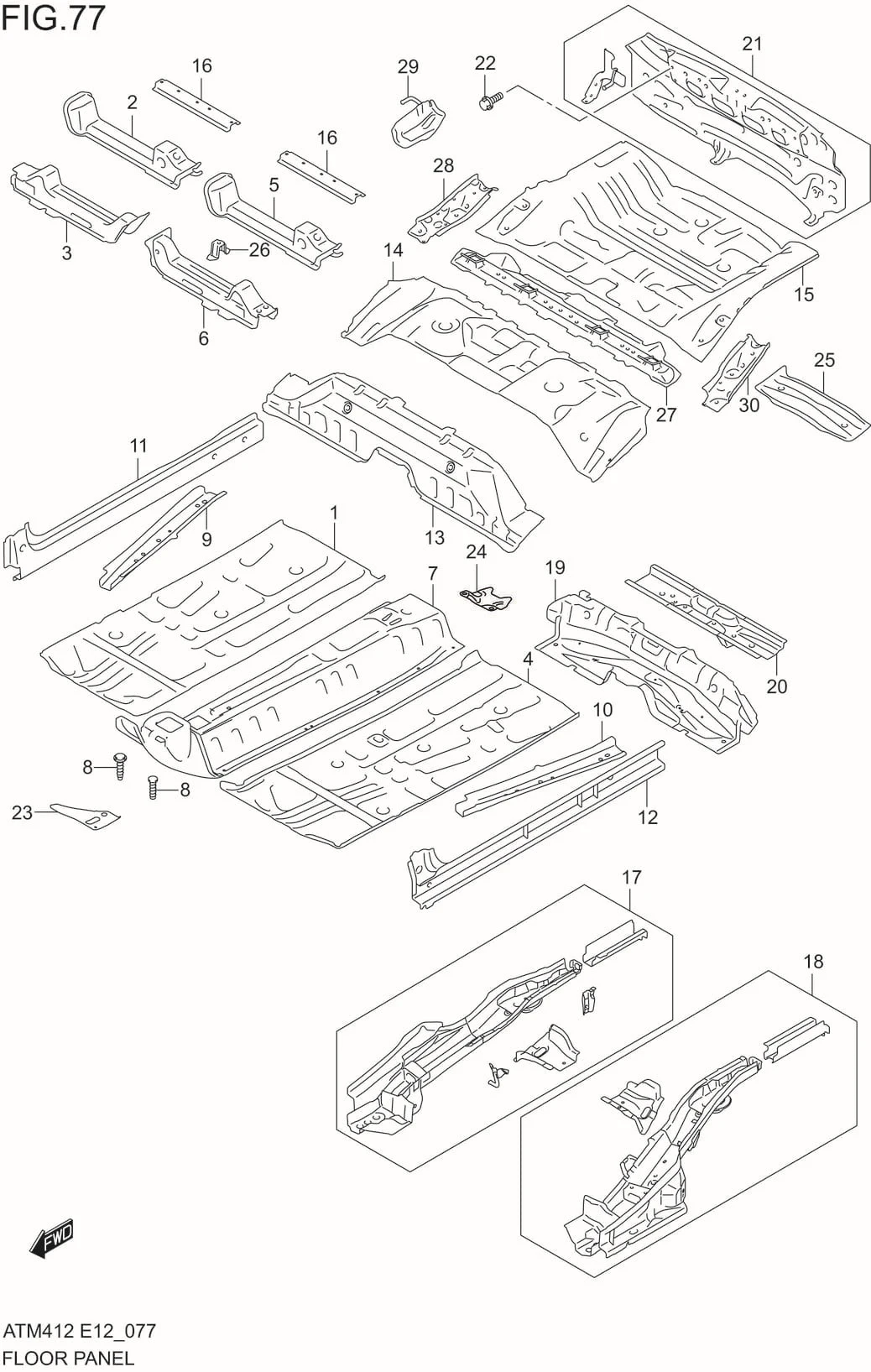 FIG.77 FLOOR PANEL