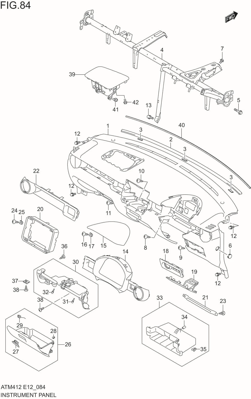 FIG.84 INSTRUMENT PANEL