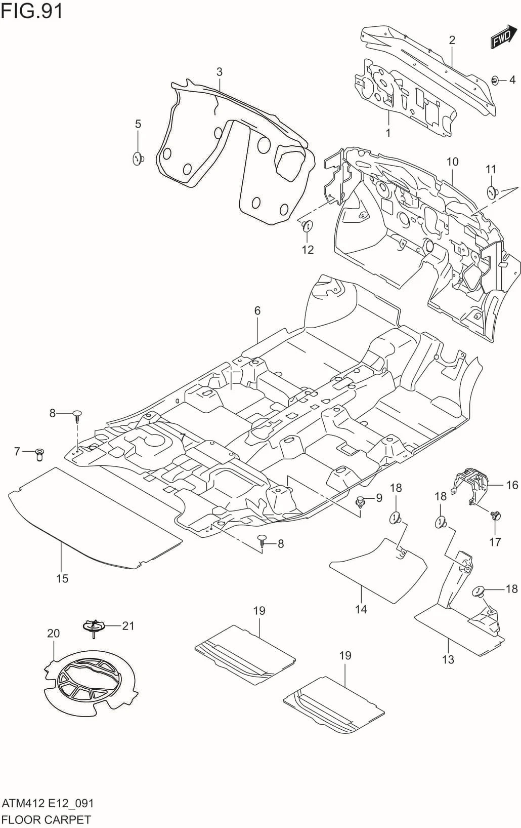 FIG.91 FLOOR CARPET