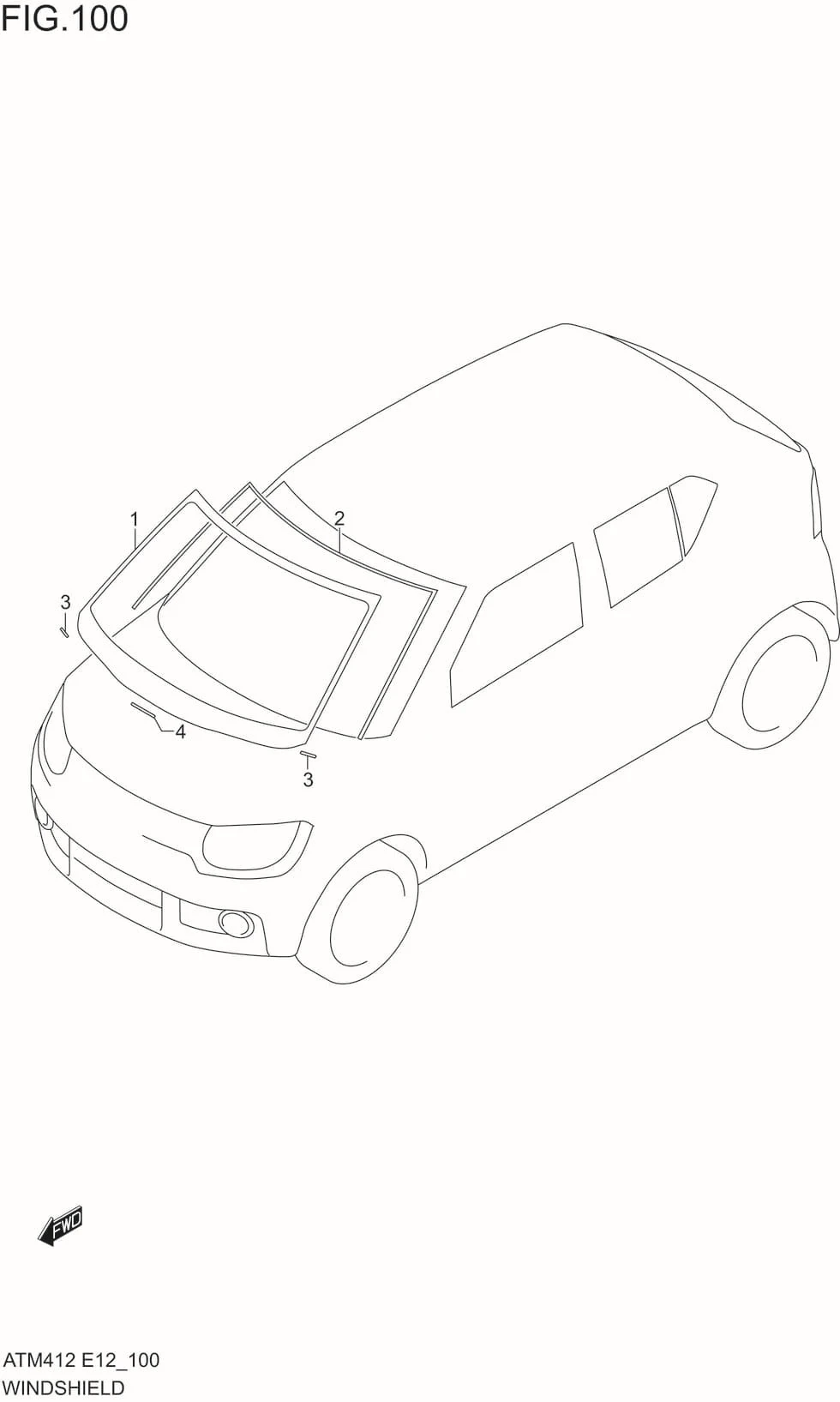 FIG.100 WINDSHIELD