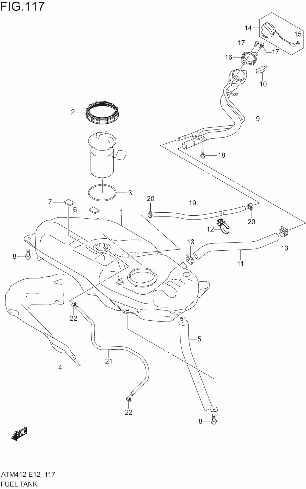 FIG.117 FUEL TANK