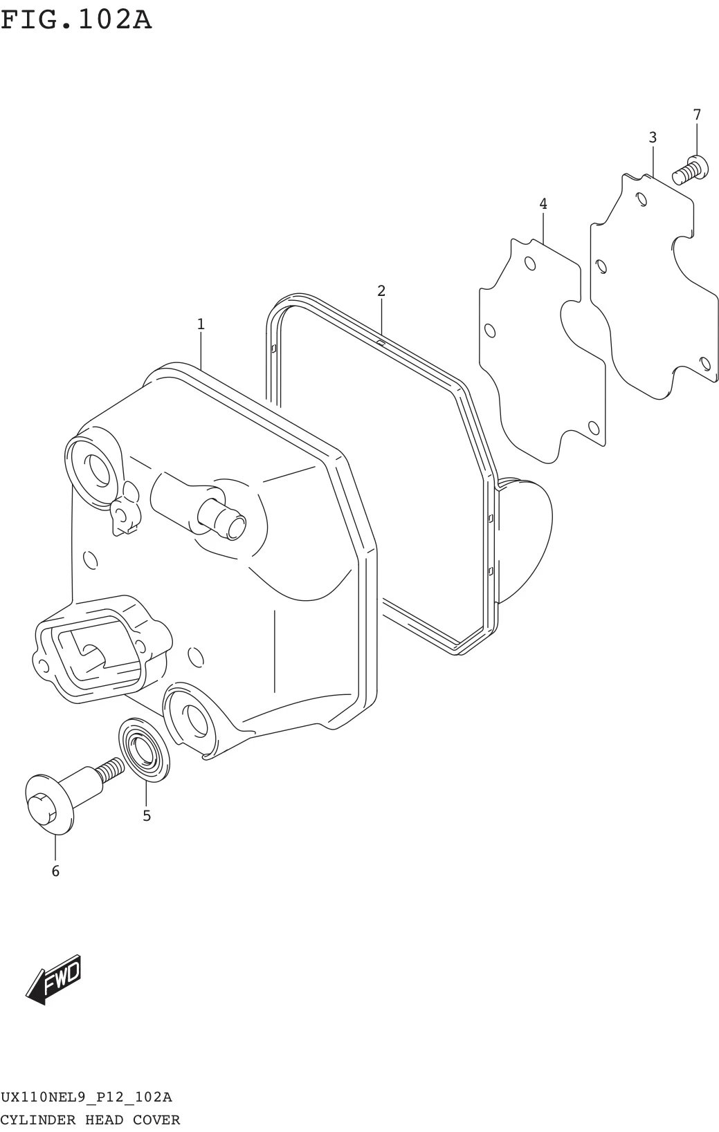 FIG. 102A CYLINDER HEAD COVER