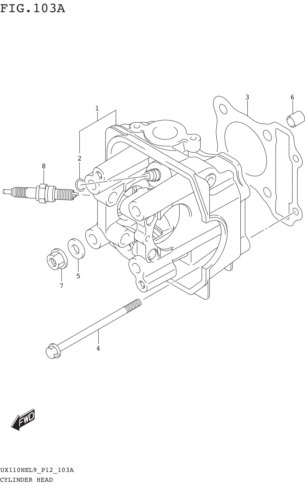 FIG. 103A CYLINDER HEAD