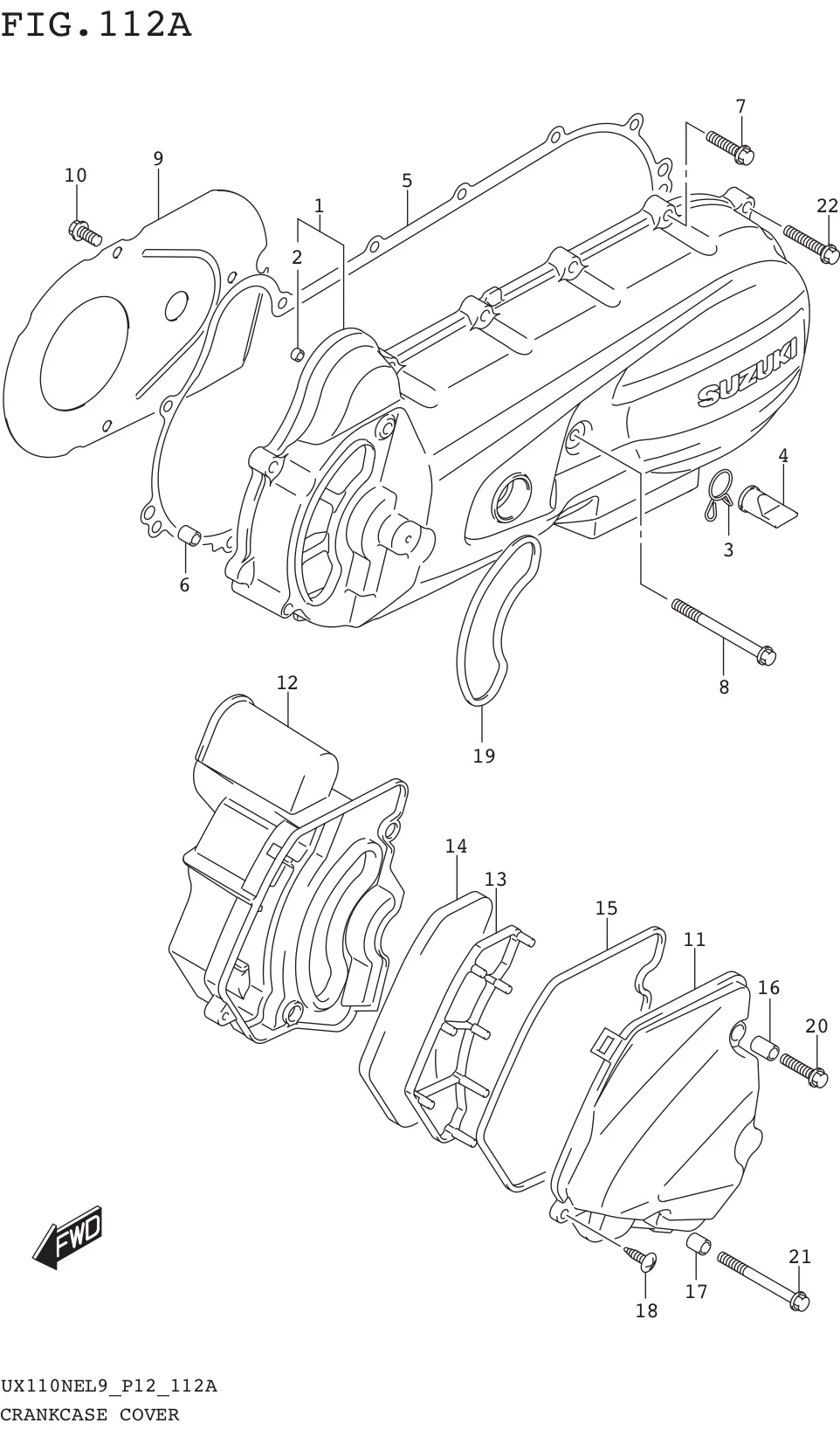 FIG. 112A CRANKCASE COVER