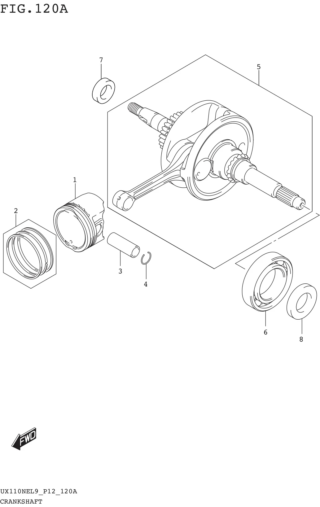 FIG. 120A CRANKSHAFT