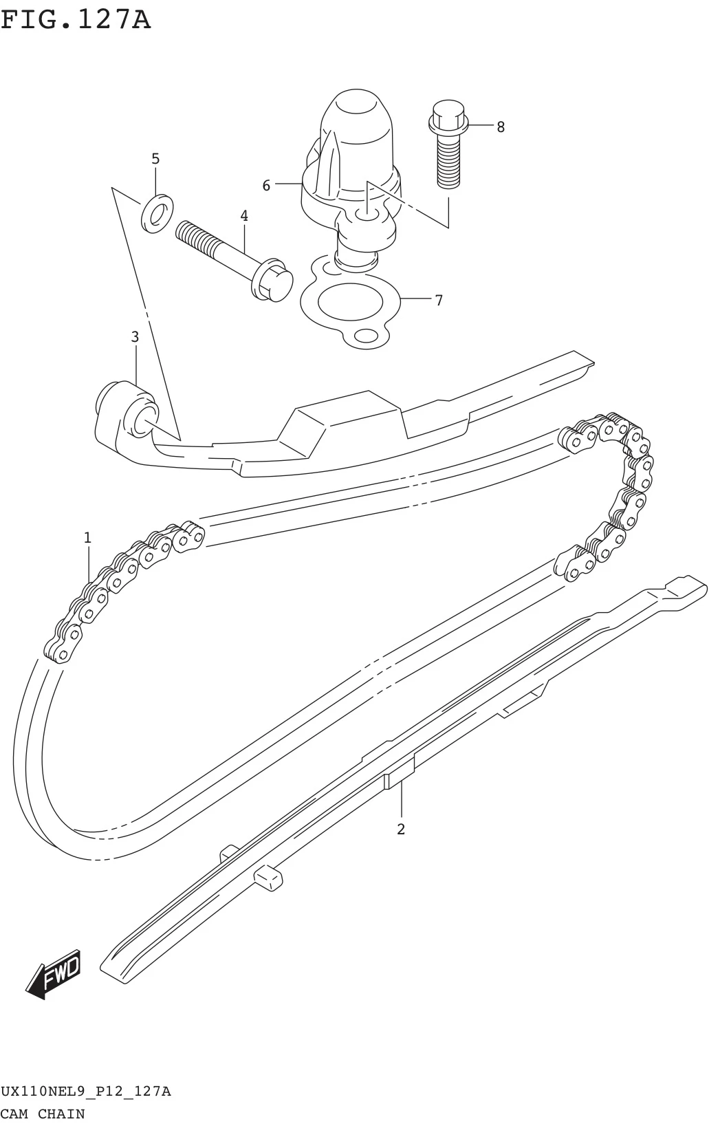 FIG. 127A CAM CHAIN