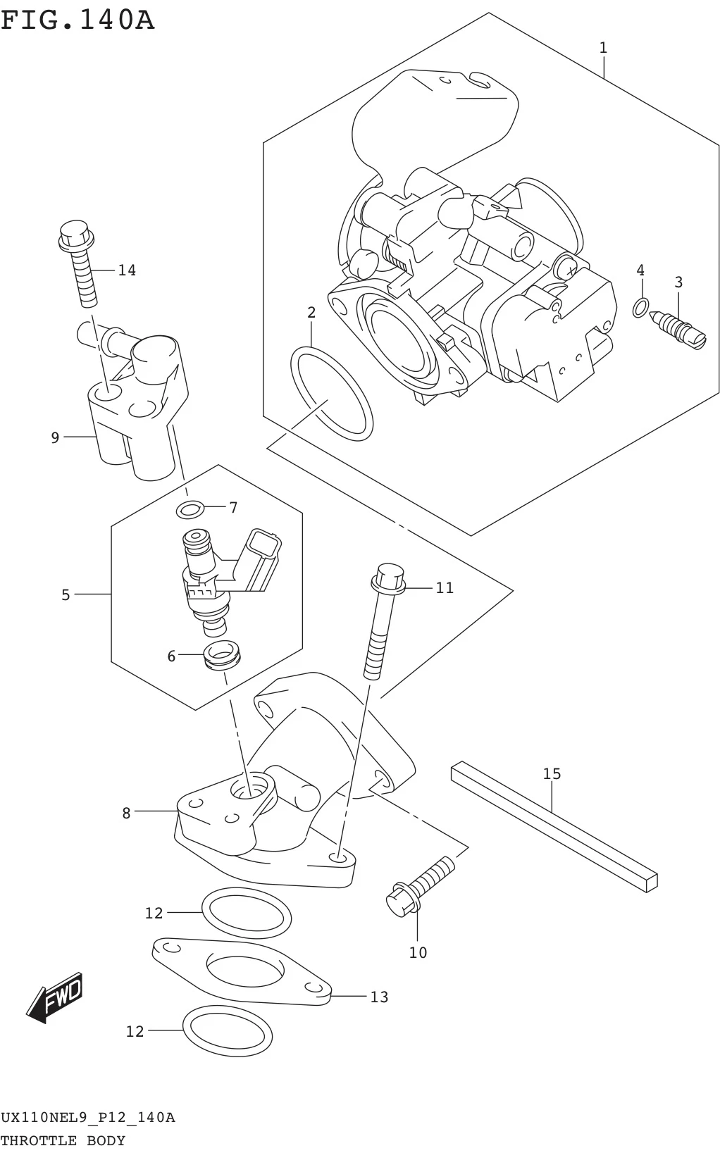 FIG. 140A THROTTLE BODY