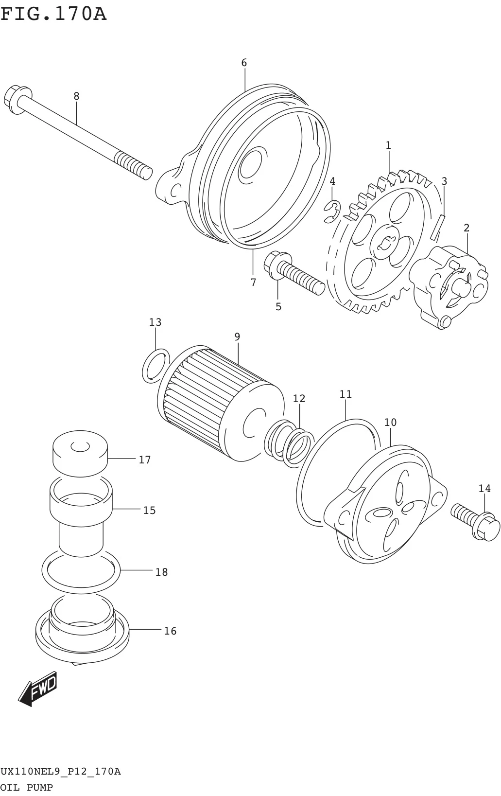 FIG. 170A OIL PUMP