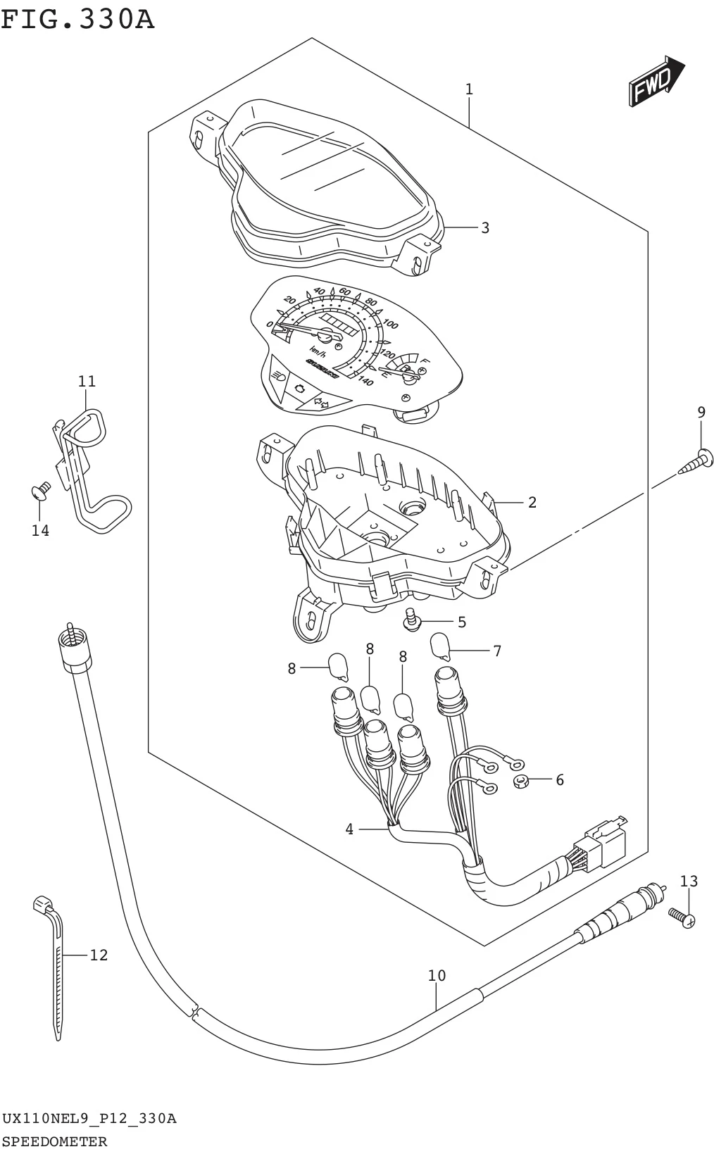 FIG. 330A SPEEDOMETER