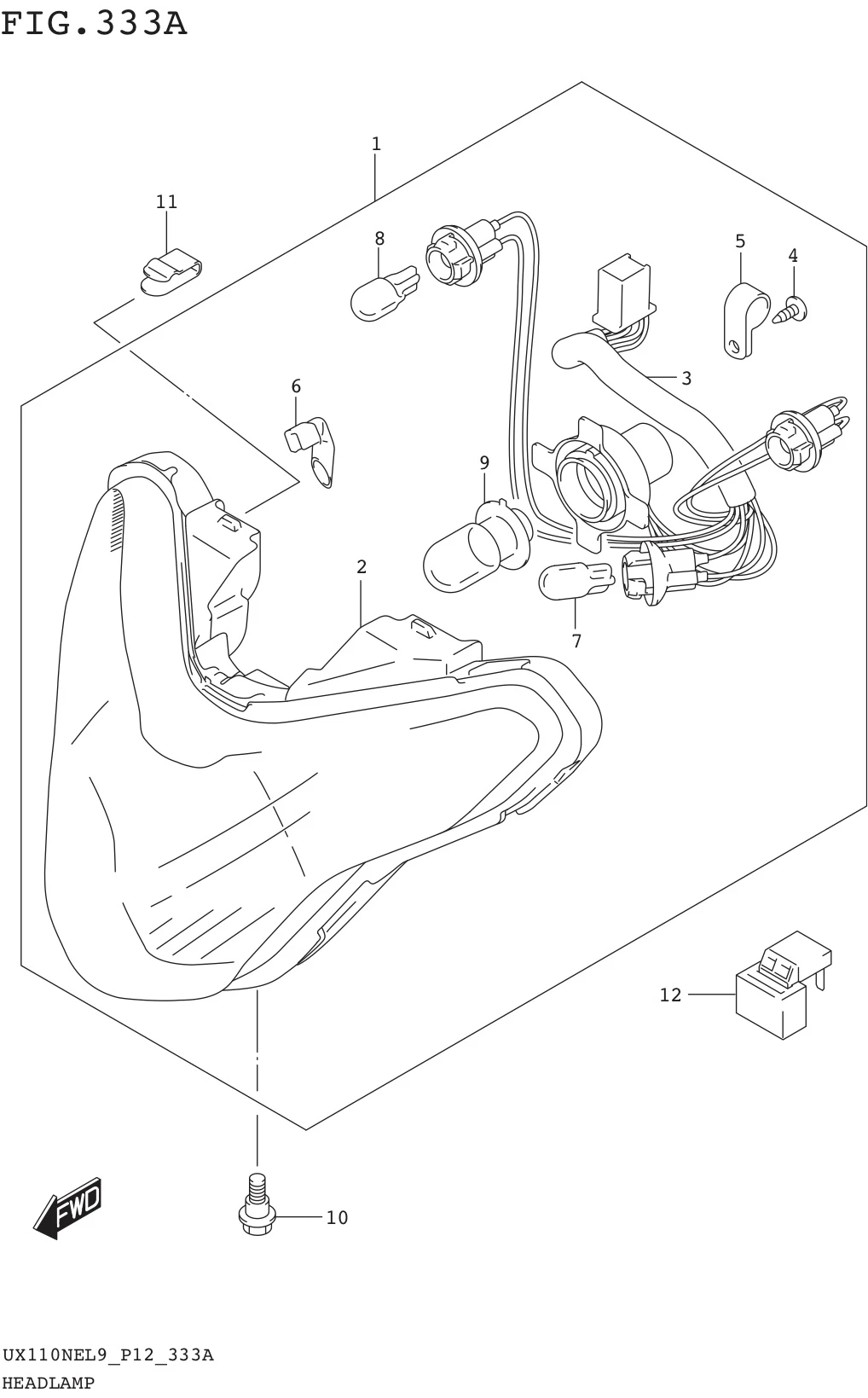 FIG. 333A HEADLAMP