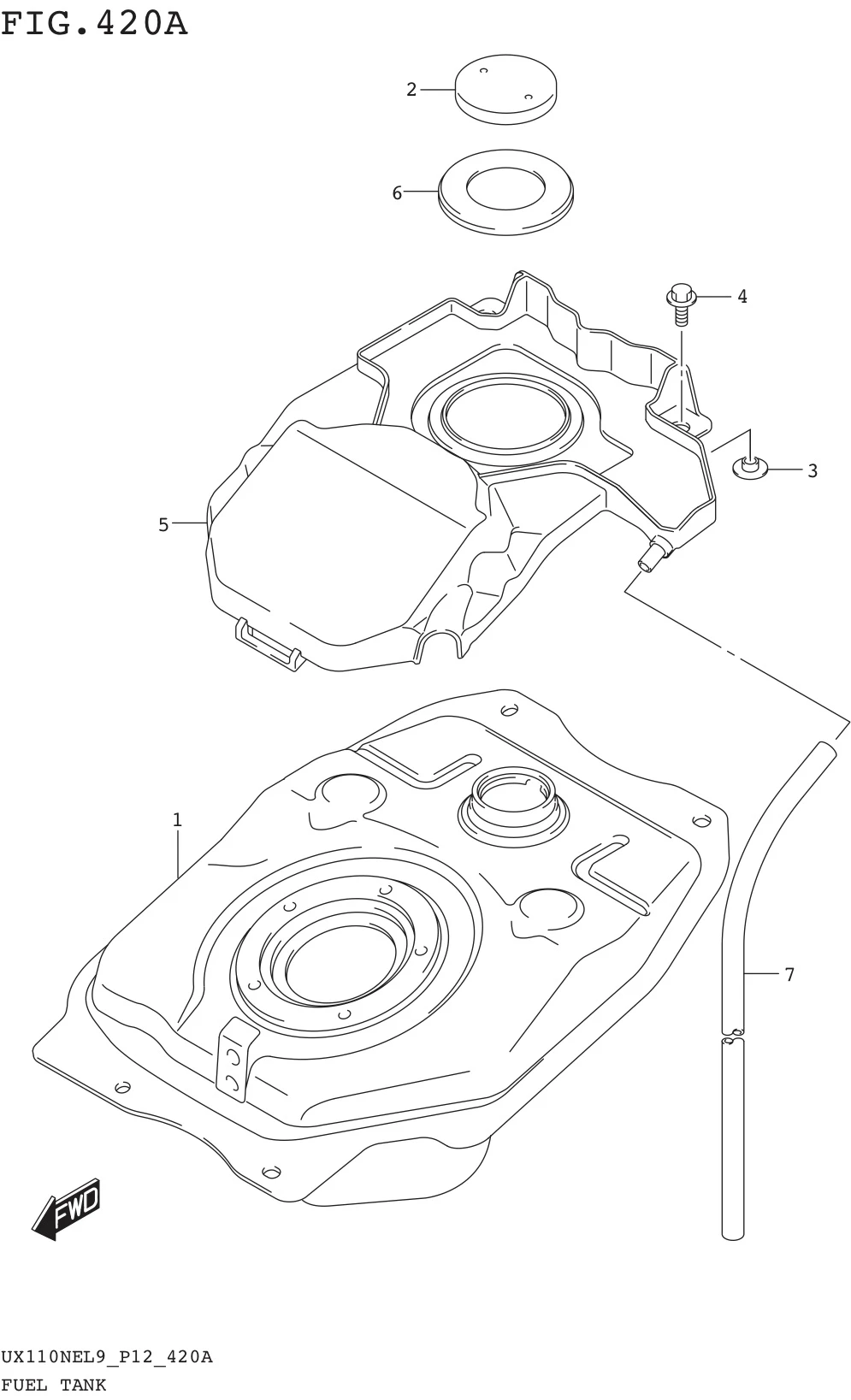 FIG. 420A FUEL TANK