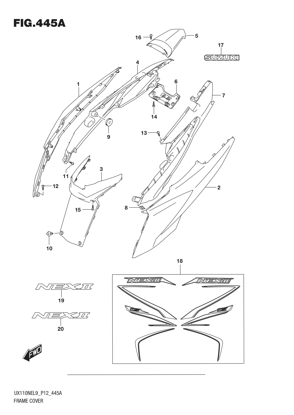 FIG. 445A FRAME COVER