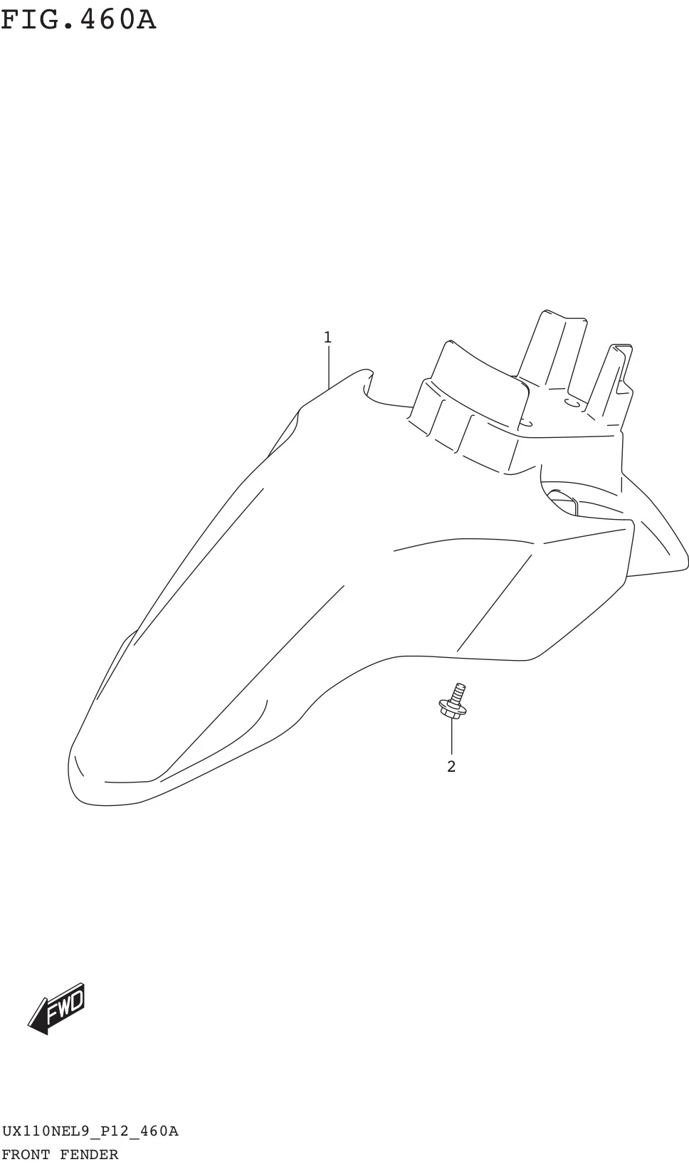FIG. 460A FRONT FENDER