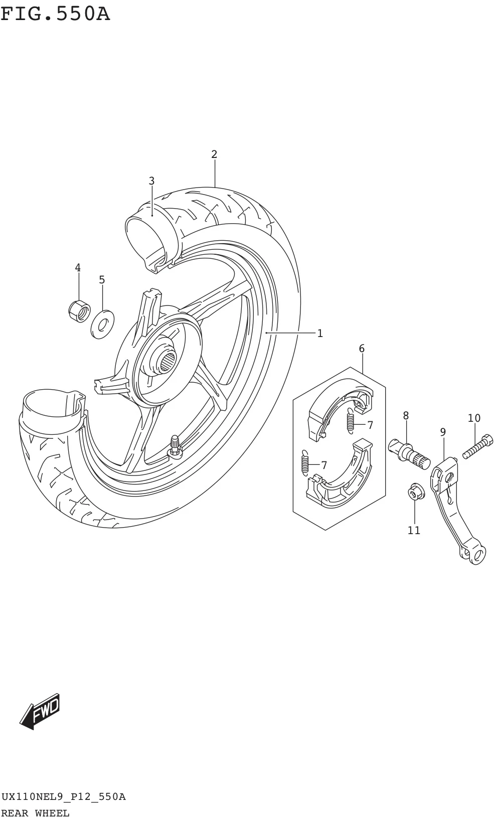 FIG. 550A REAR WHEEL