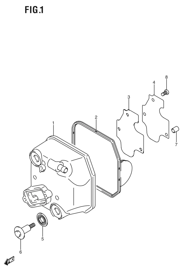 FIG. 1 CYLINDER HEAD COVER
