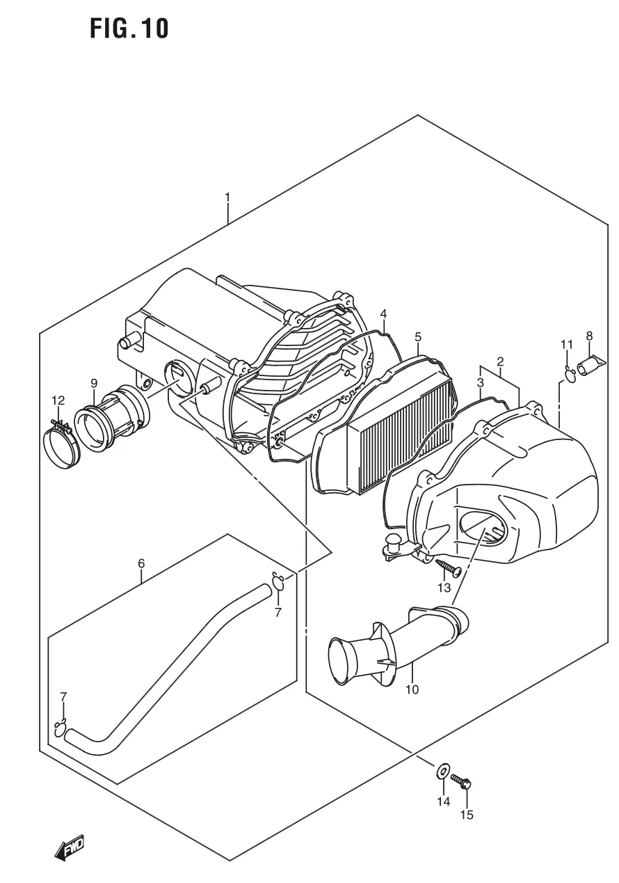 FIG. 10 AIR CLEANER