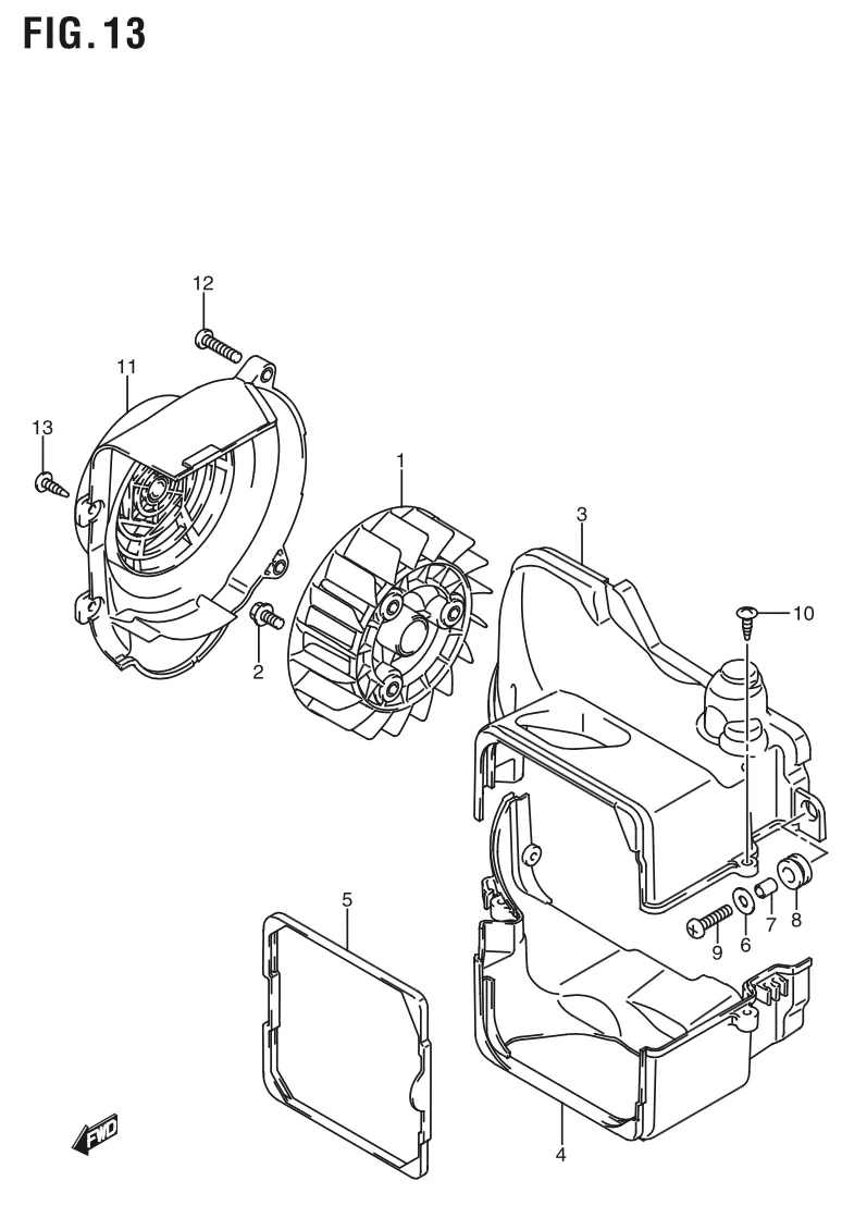 FIG. 13 COOLING FAN