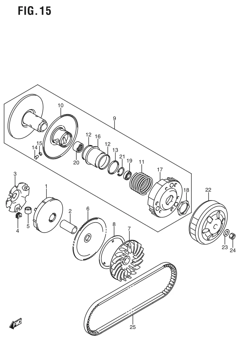 FIG. 15 TRANSMISSION (1)