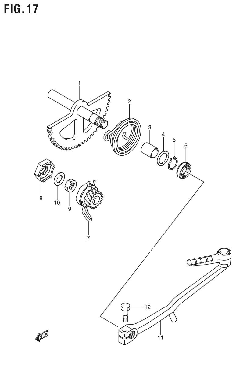 FIG. 17 KICK STARTER