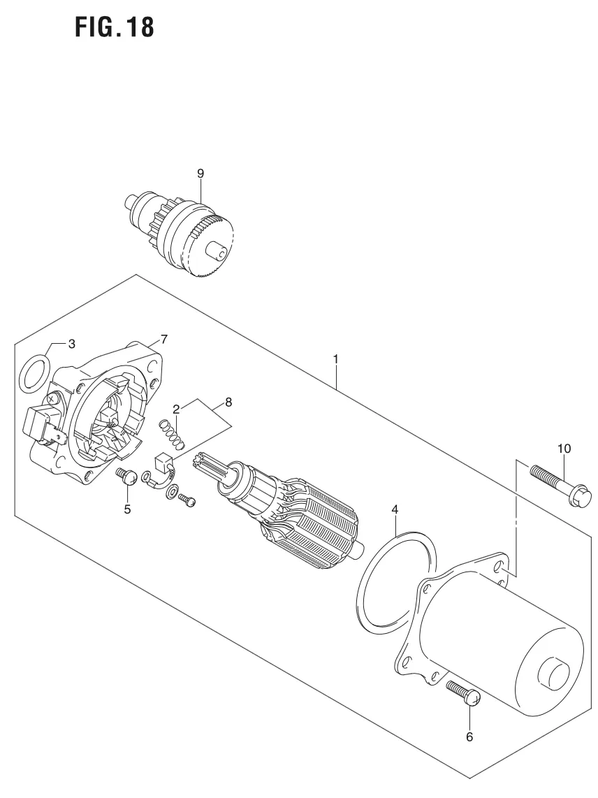 FIG. 18 STARTING MOTOR