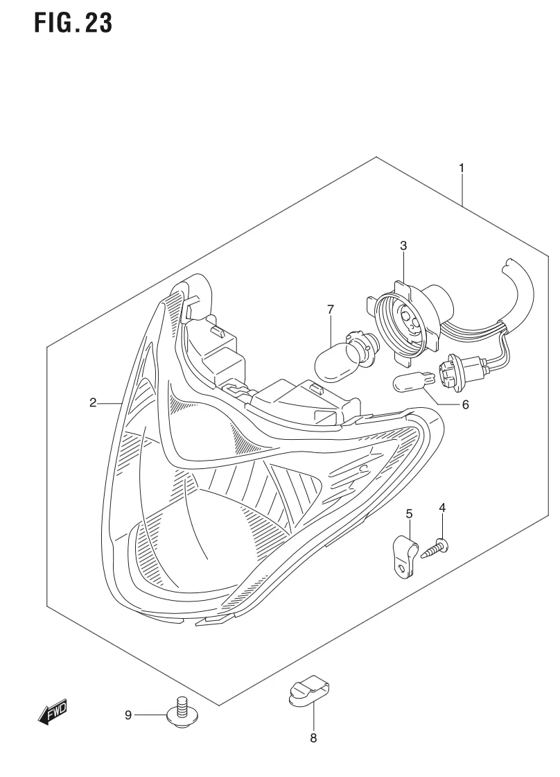 FIG. 23 HEAD LAMP