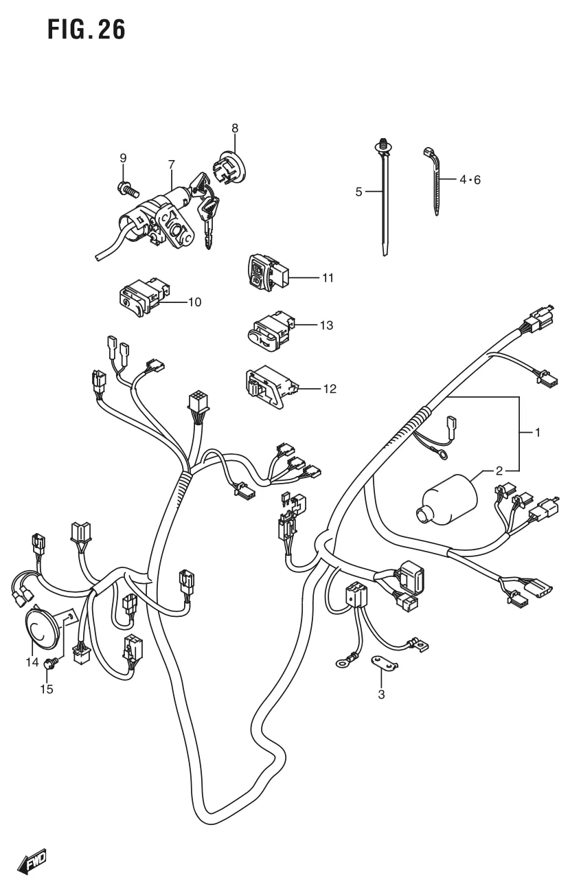 FIG. 26 WIRING HARNESS