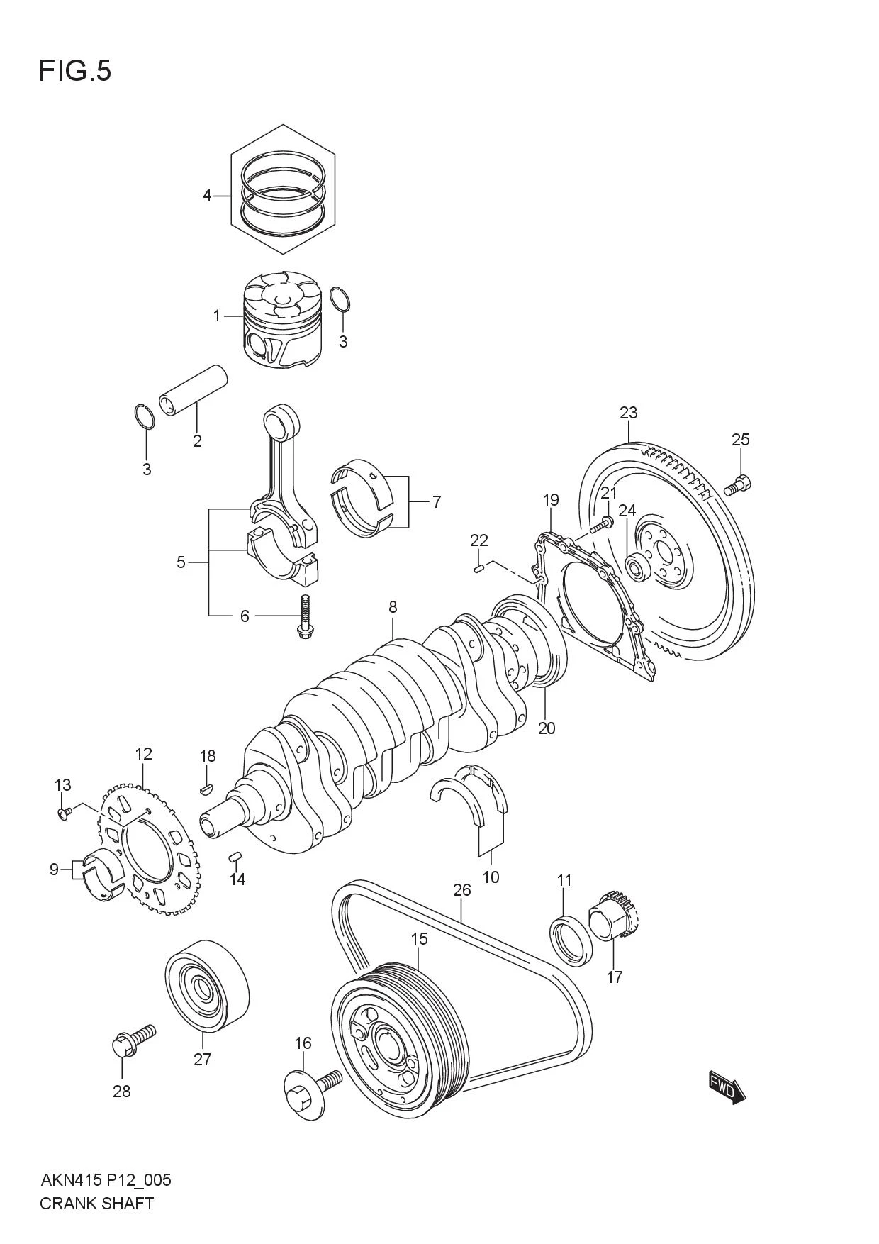 FIG.5 CRANKSHAFT
