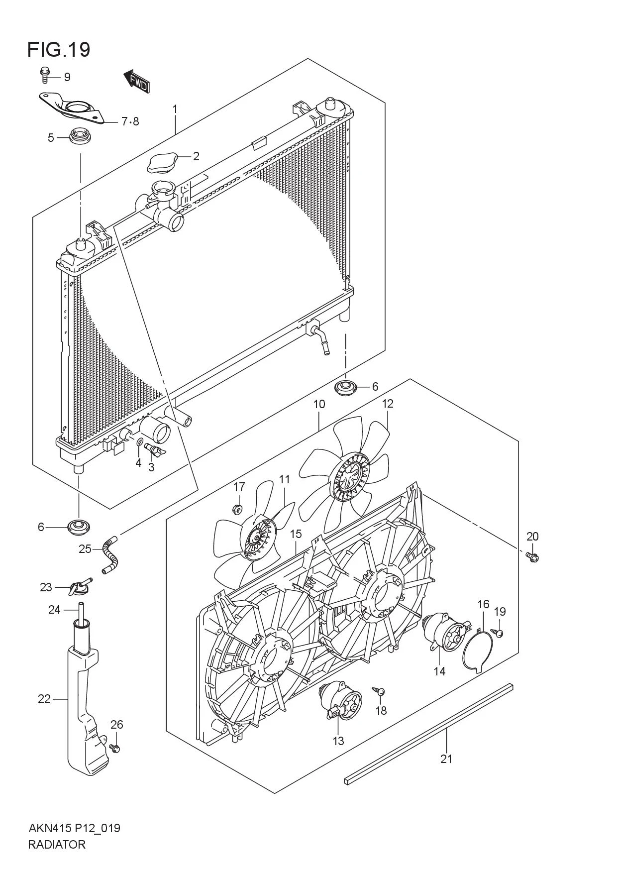 FIG.19 RADIATOR