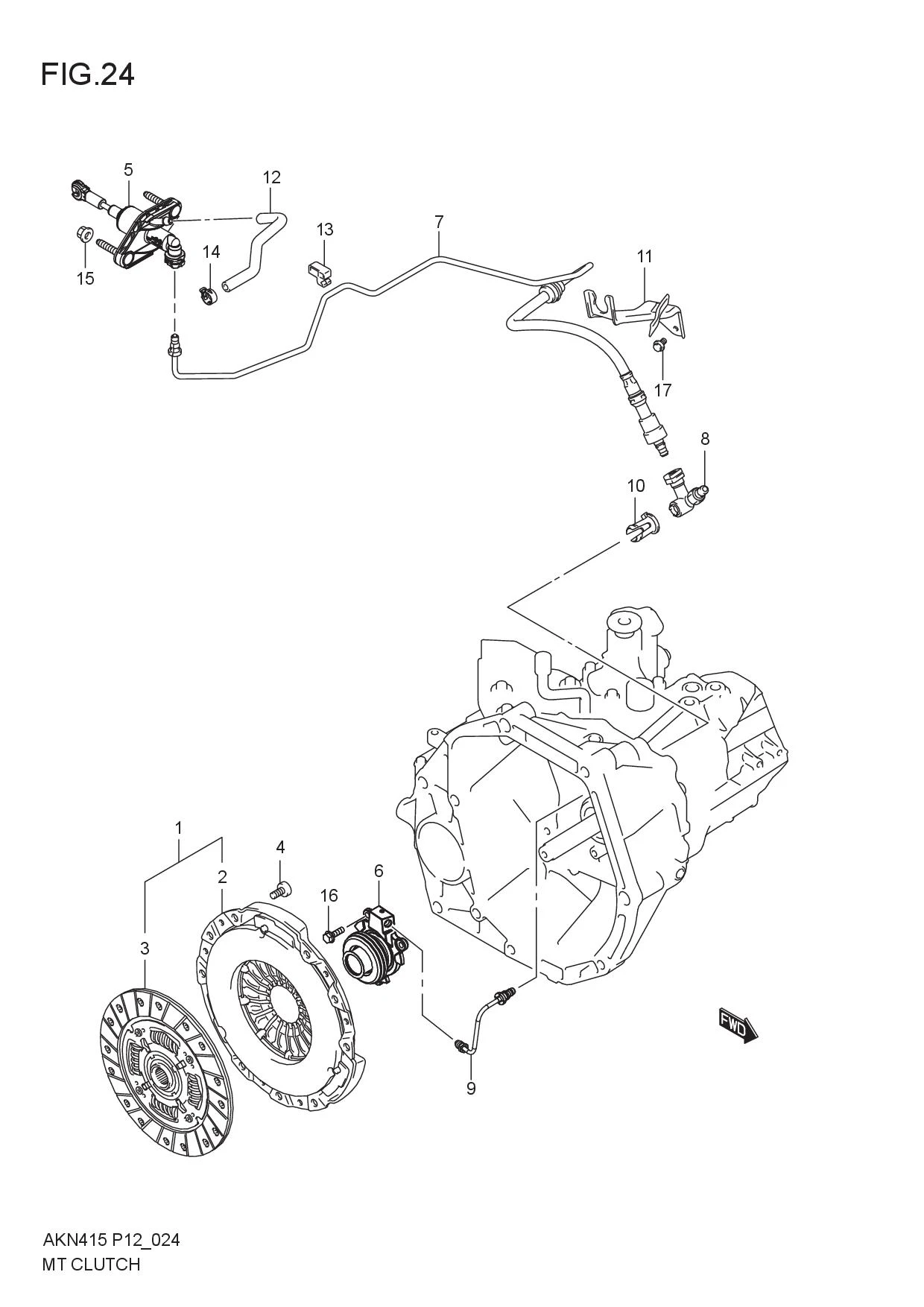 FIG.24 MT CLUTCH (5MT)