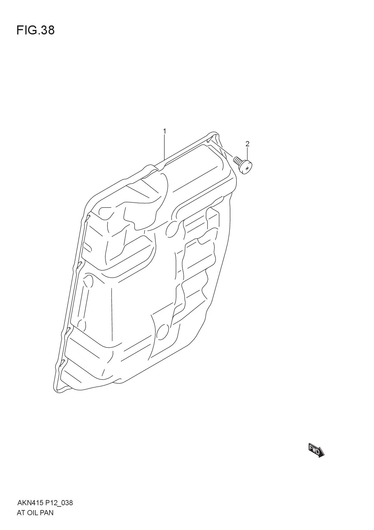 FIG.38 AT OIL PAN (6AT)