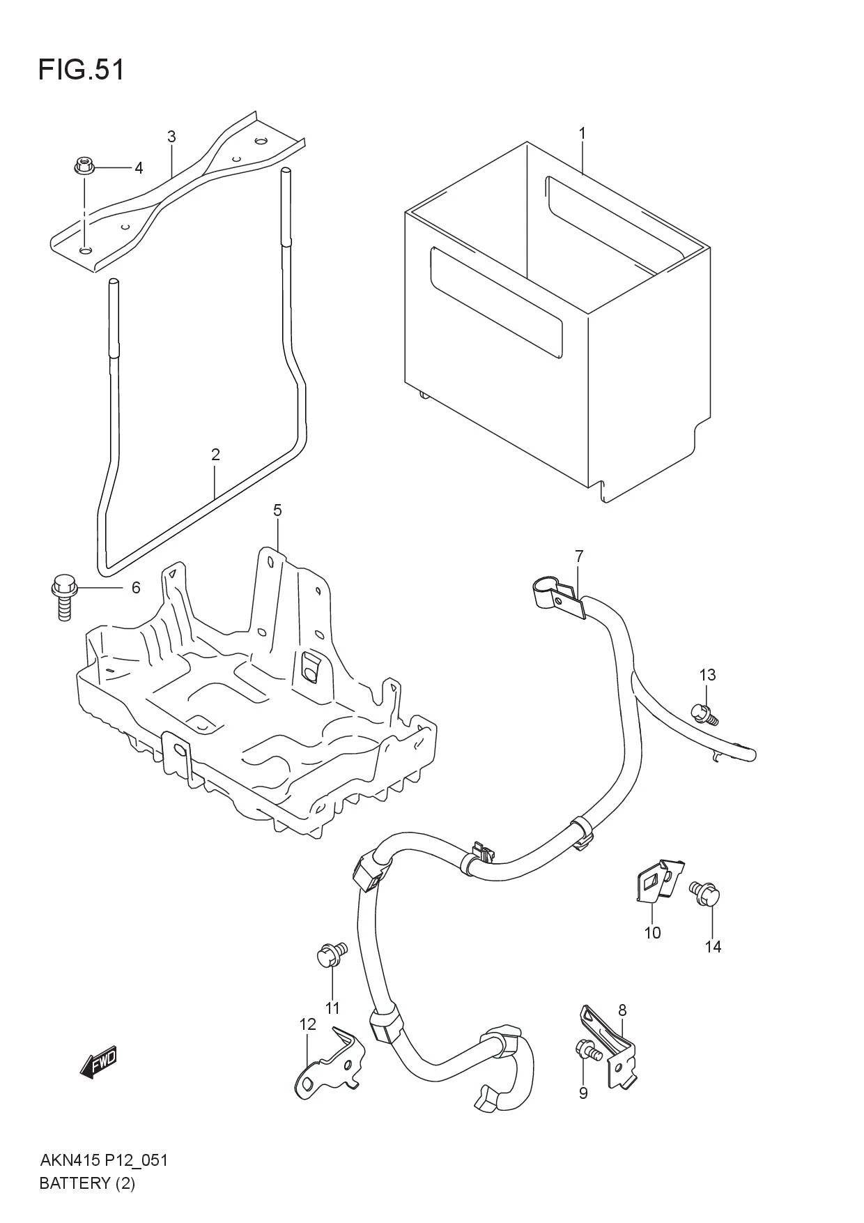 FIG.51 BATTERY (6AT)