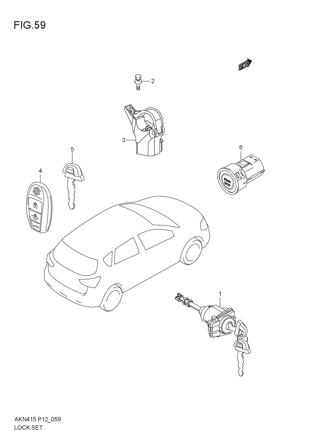 FIG.59 LOCK SET