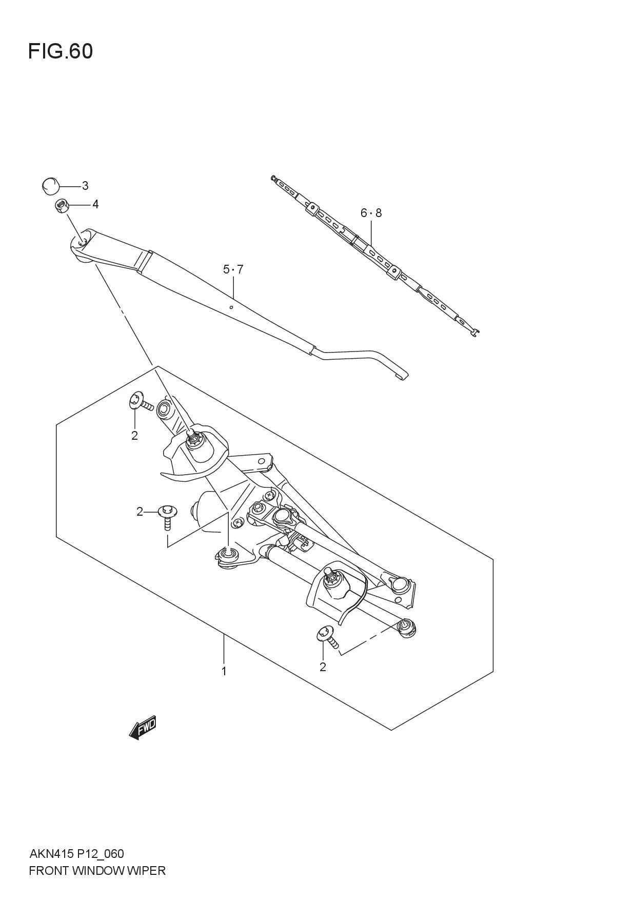 FIG.60 FRONT WINDOW WIPER