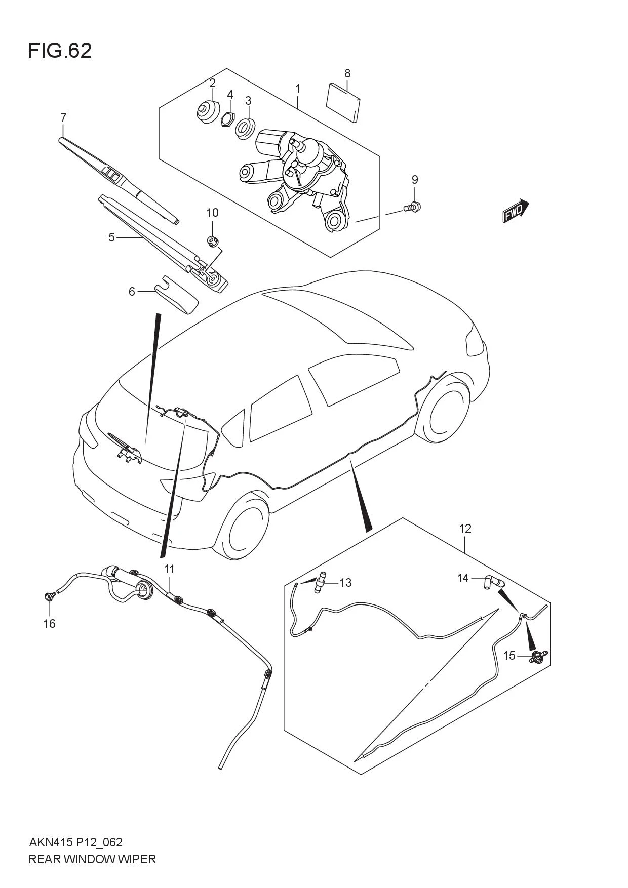 FIG.62 REAR WINDOW WIPER