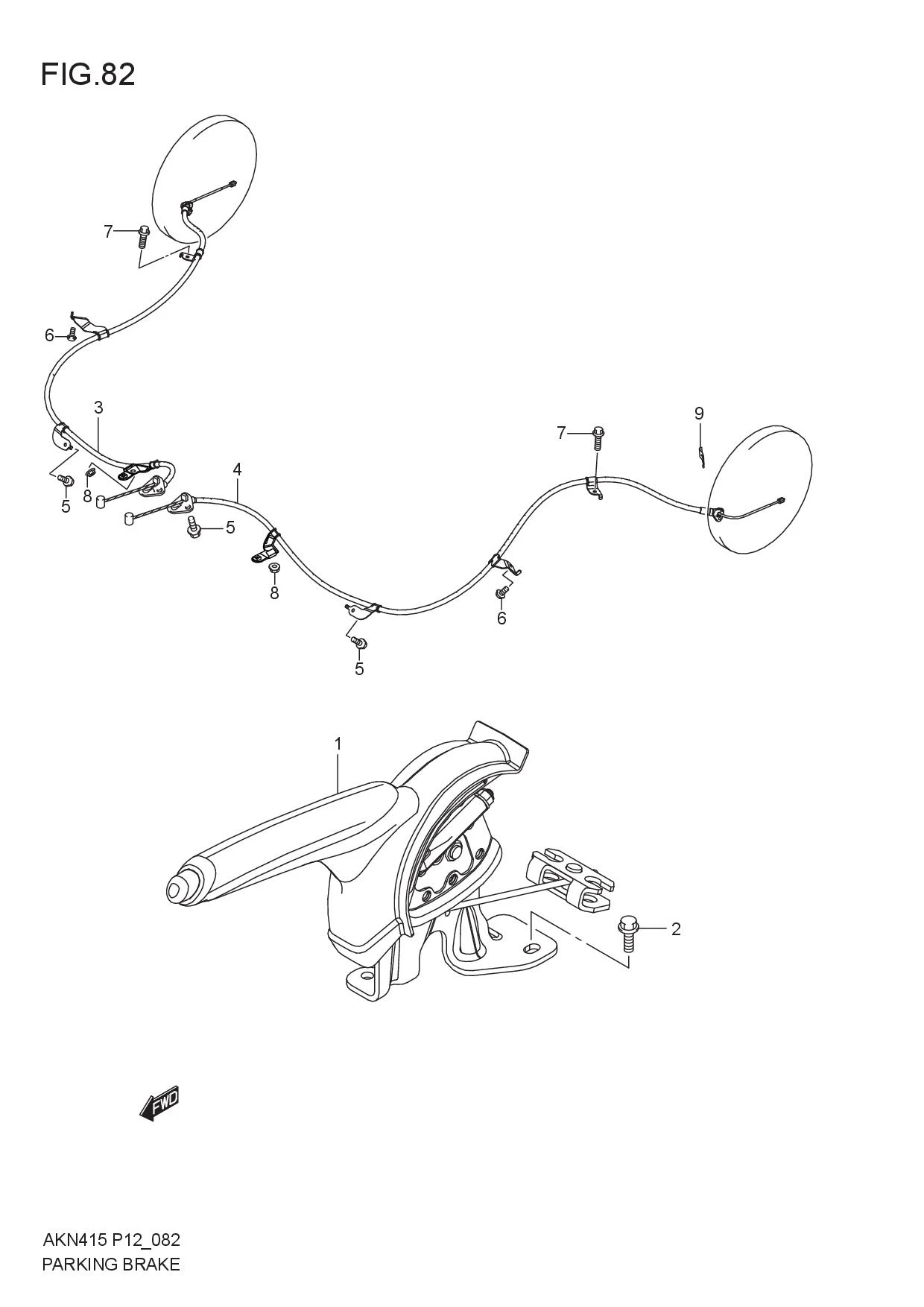 FIG.82 PARKING BRAKE