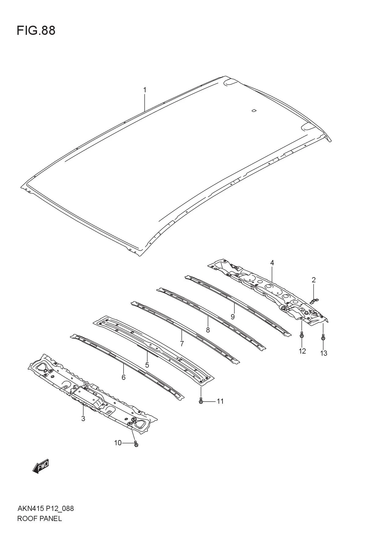 FIG.88 ROOF PANEL