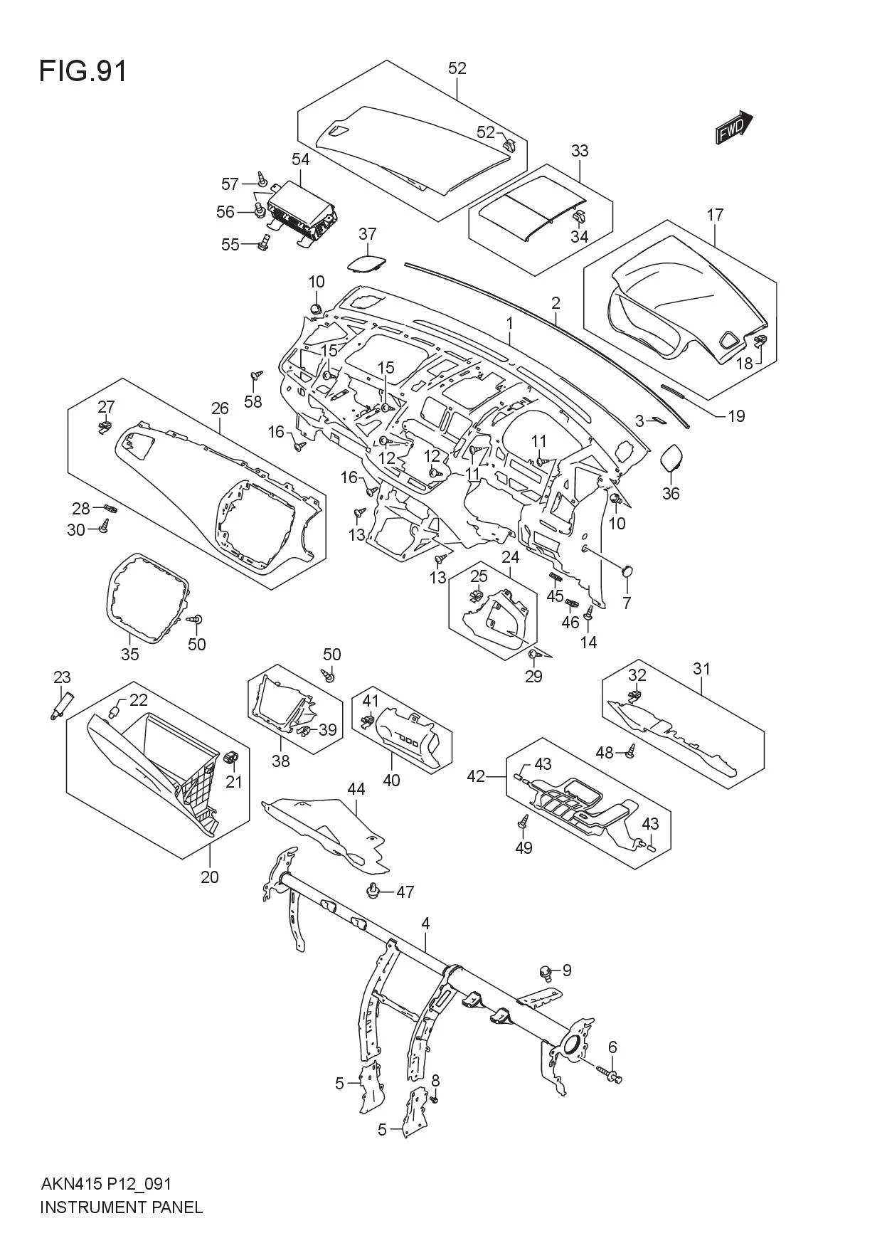 FIG.91 INSTRUMENT PANEL