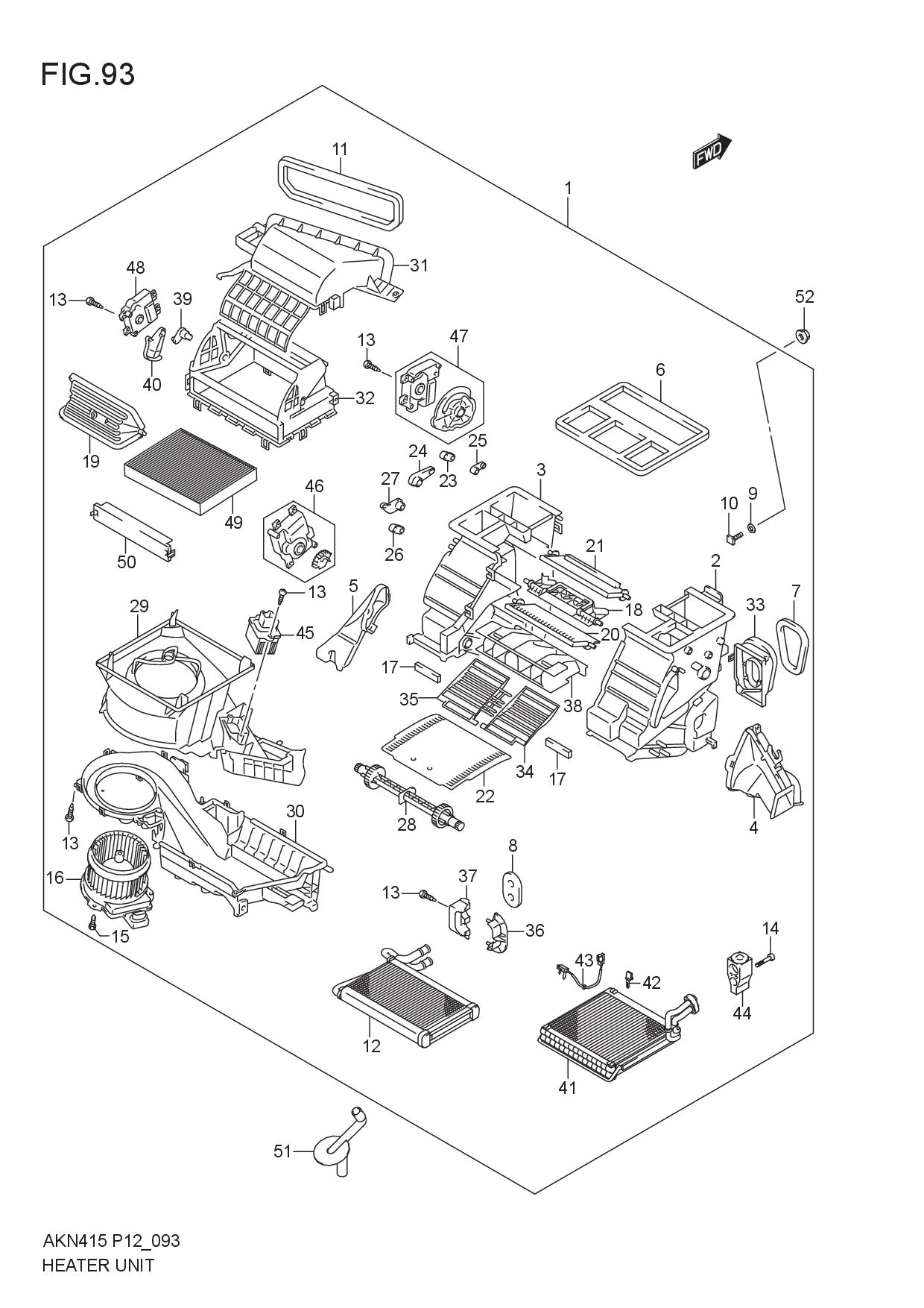 FIG.93 HEATER UNIT