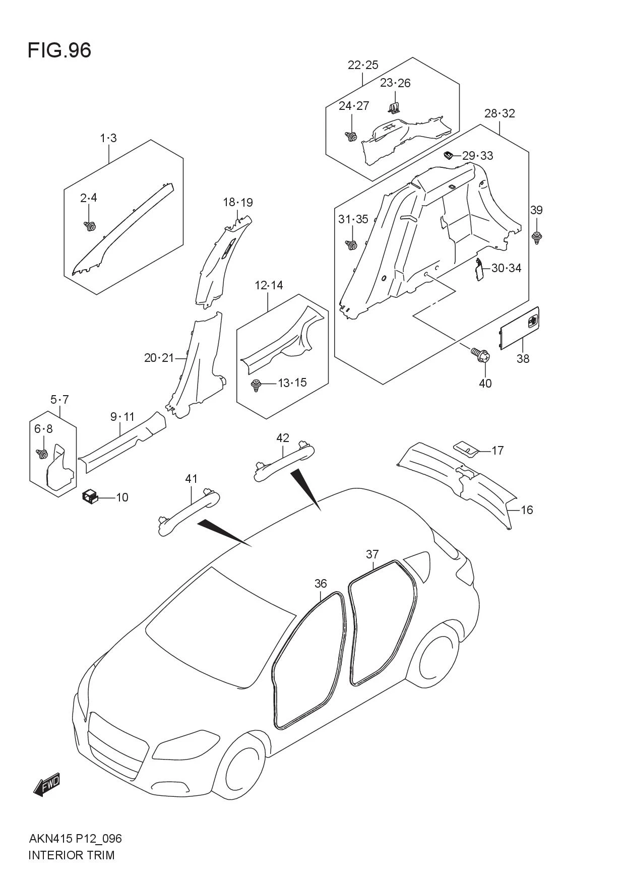 FIG.96 INTERIOR TRIM