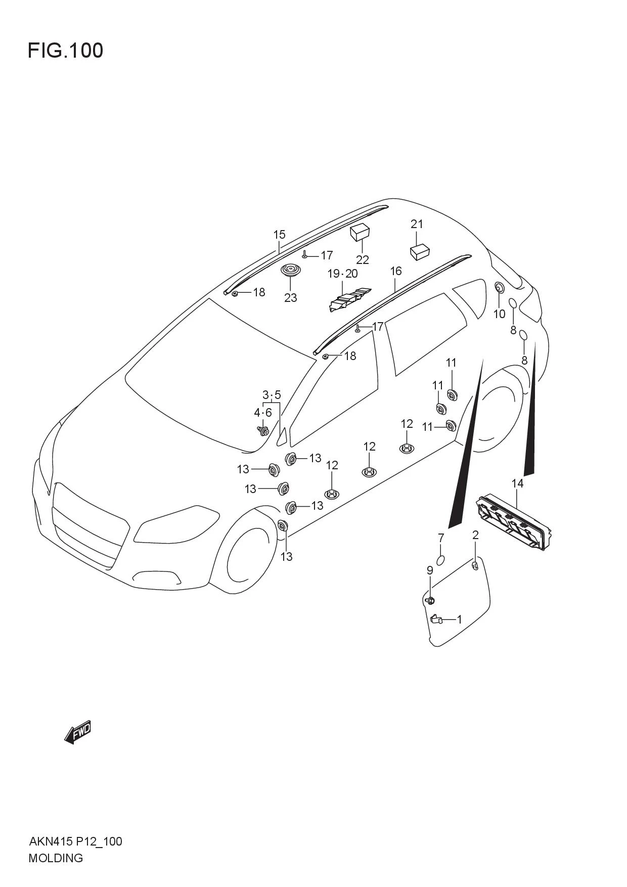 FIG.100 MOLDING