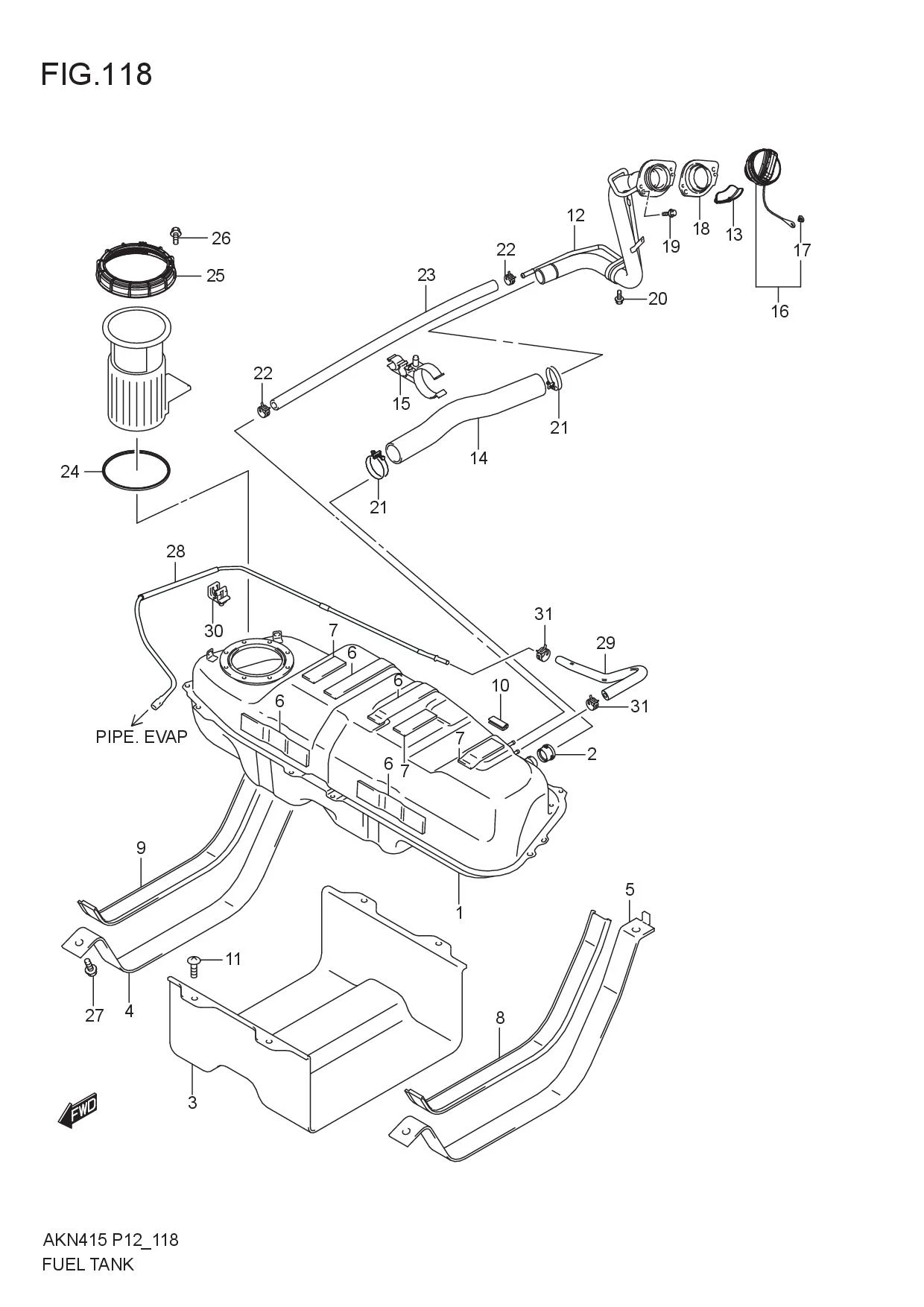 FIG.118 FUEL TANK