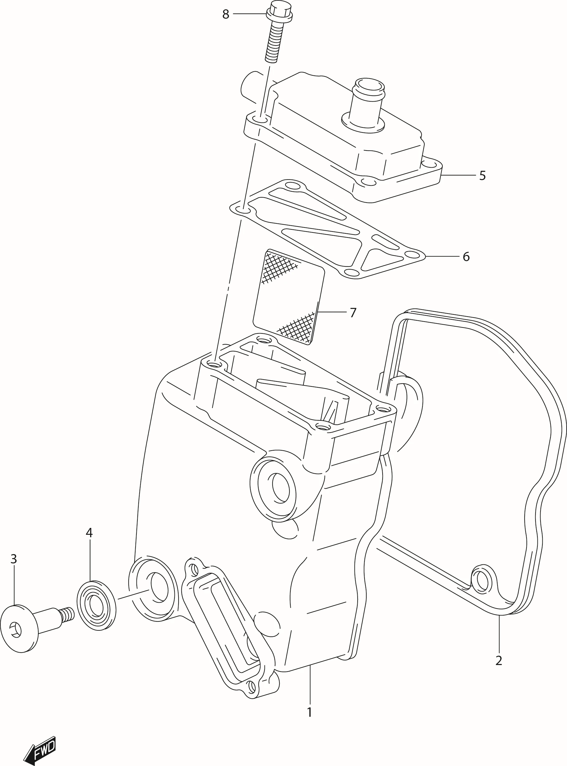 FIG.1 CYLINDER HEAD COVER