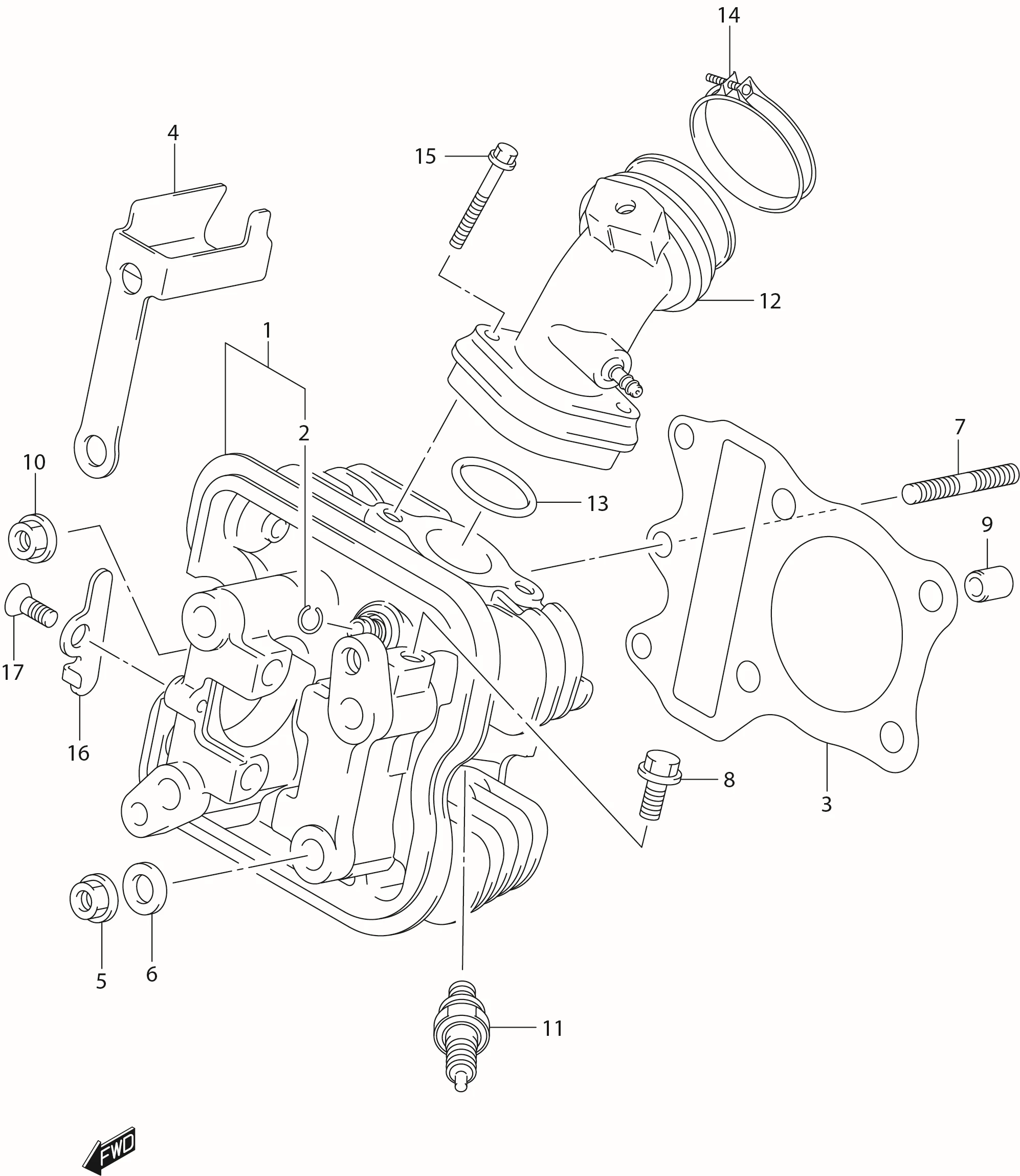 FIG.2 CYLINDER HEAD