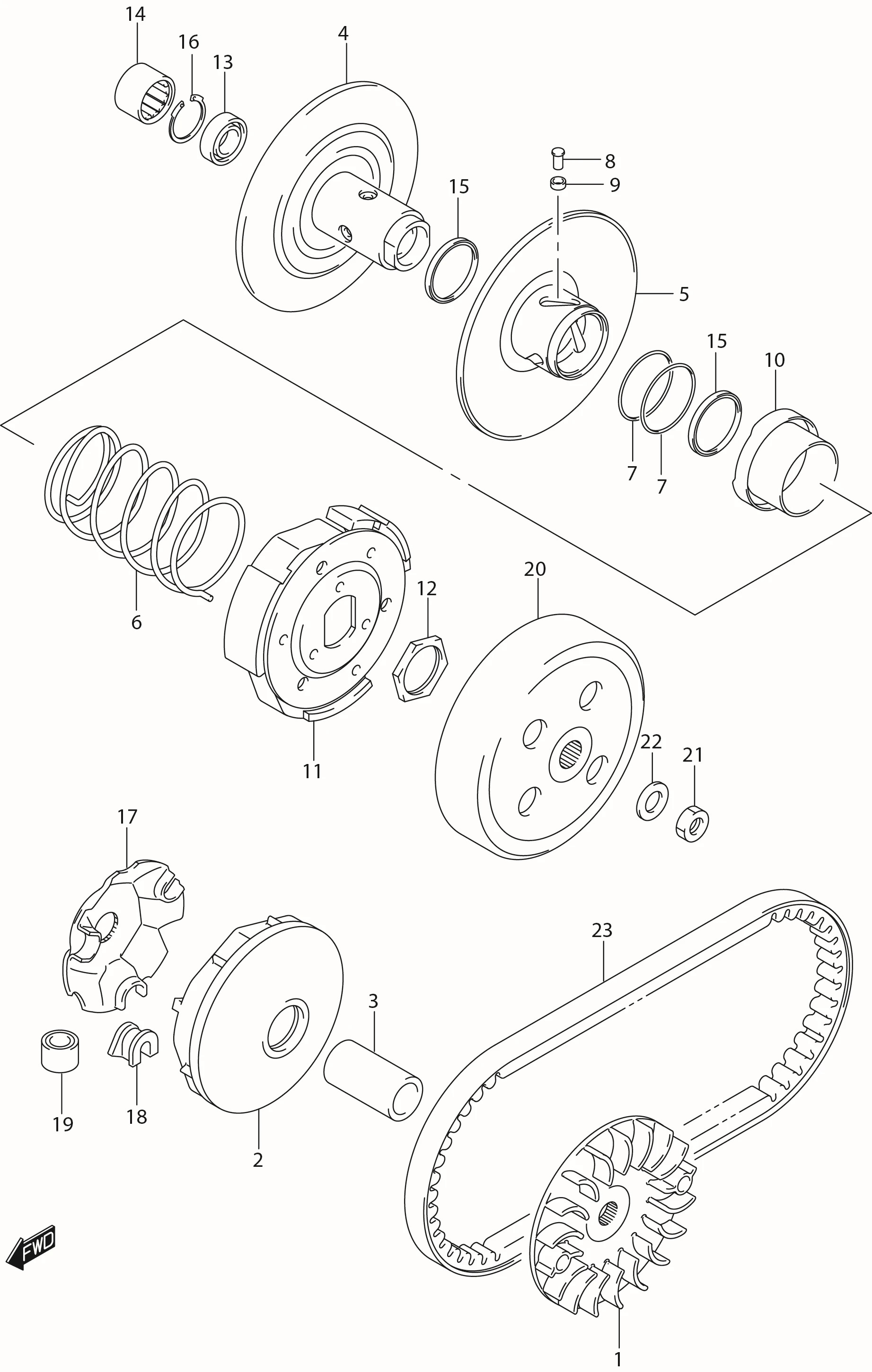 FIG.16 TRANSMISSION (1)